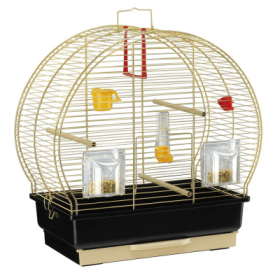 Оборудвана клетка за птици CAGE LUNA 2 BRASS 44,5x25x45,5см.